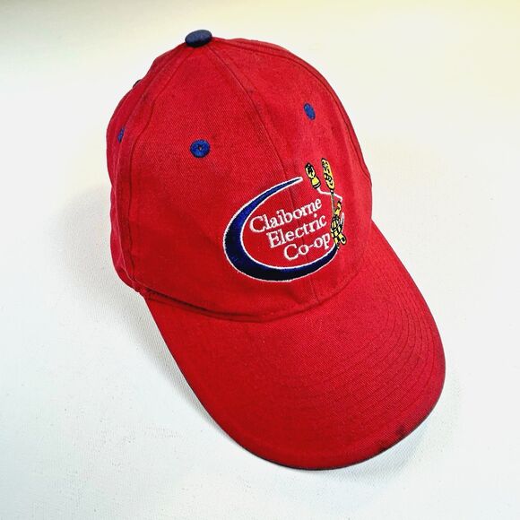 Claiborne Electric Other - Claiborne Electric Co-op Hat Cap Red Cotton Touchstone Energy Louisiana